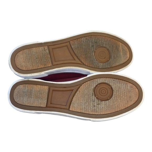 𝅺POLO Ralph Lauren Lander Chukka Canvas High Top Sneakers Shoes Burgundy & Gray - Picture 9 of 10